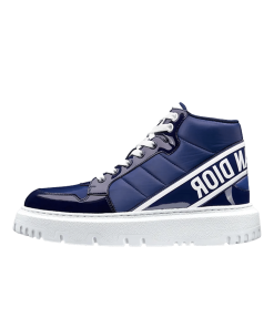 Dior D-Player High-Top Sneakers Navy Blue