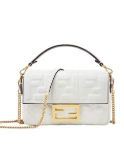 Fendi Baguette Mini White 20Cm 8Bs017A72Vf15Ao