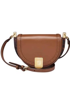 Fendi Moonlight Crossbody Bag Brown 25Cm