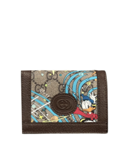 Gucci X Disney Donald Duck Wallet Dark Rown 11Cm