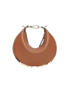 Fendi Fendigraphy Mini Leather Mini Bag Brown 16Cm 8Bs081A5Dyf1Mqi