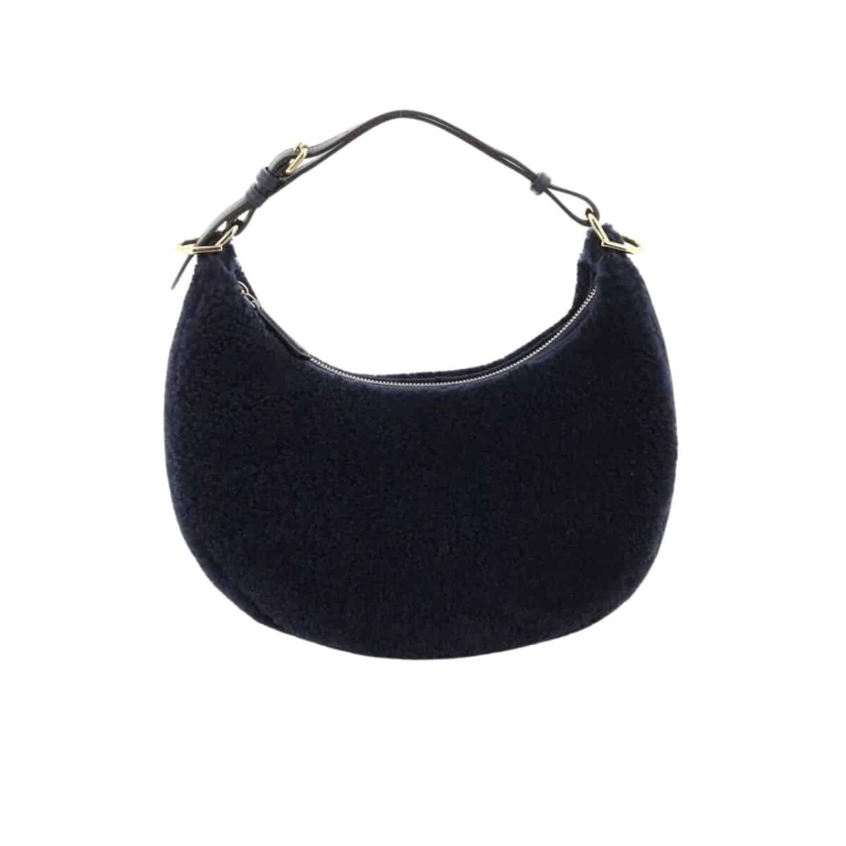 Fendi Shearling Fendigraphy Hobo Bag Black 28Cm - Image 1
