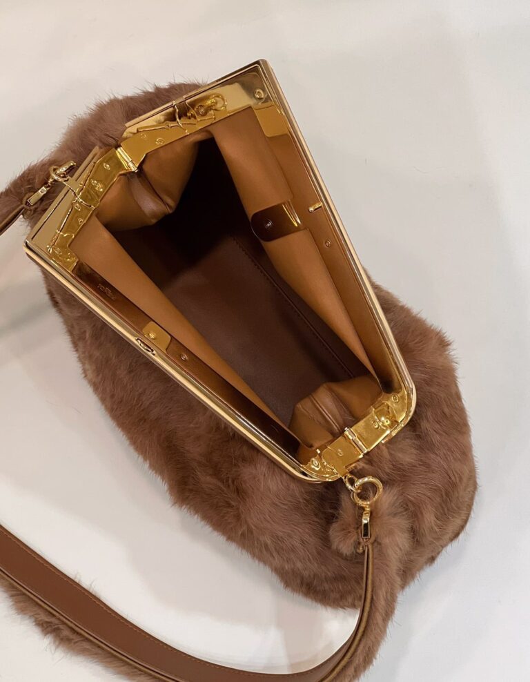 Fendi First Brown Mink Bag 32.5 Cm - Image 2