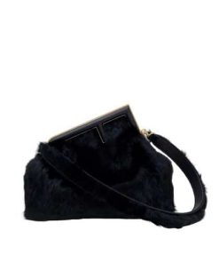Fendi First Black Mink Bag 32.5 Cm