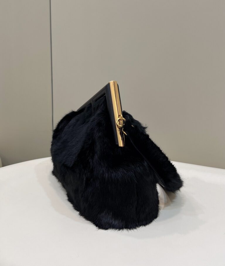 Fendi First Black Mink Bag 32.5 Cm - Image 2