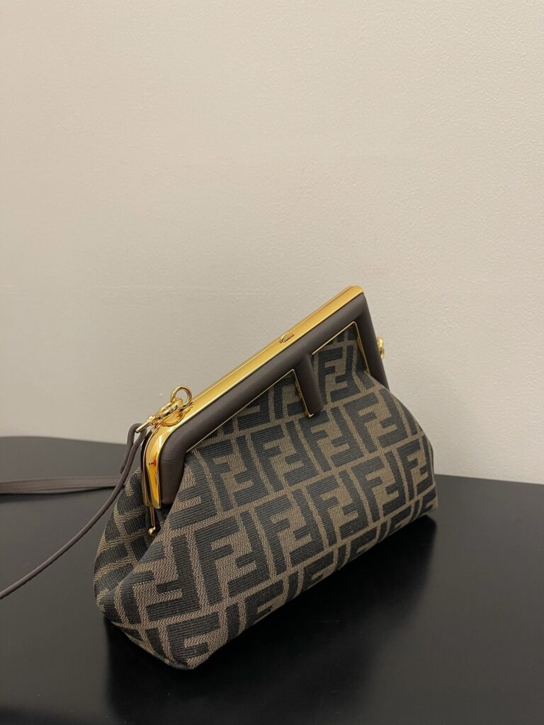 Fendi First Small Ff Brown Bag 26Cm - Image 3
