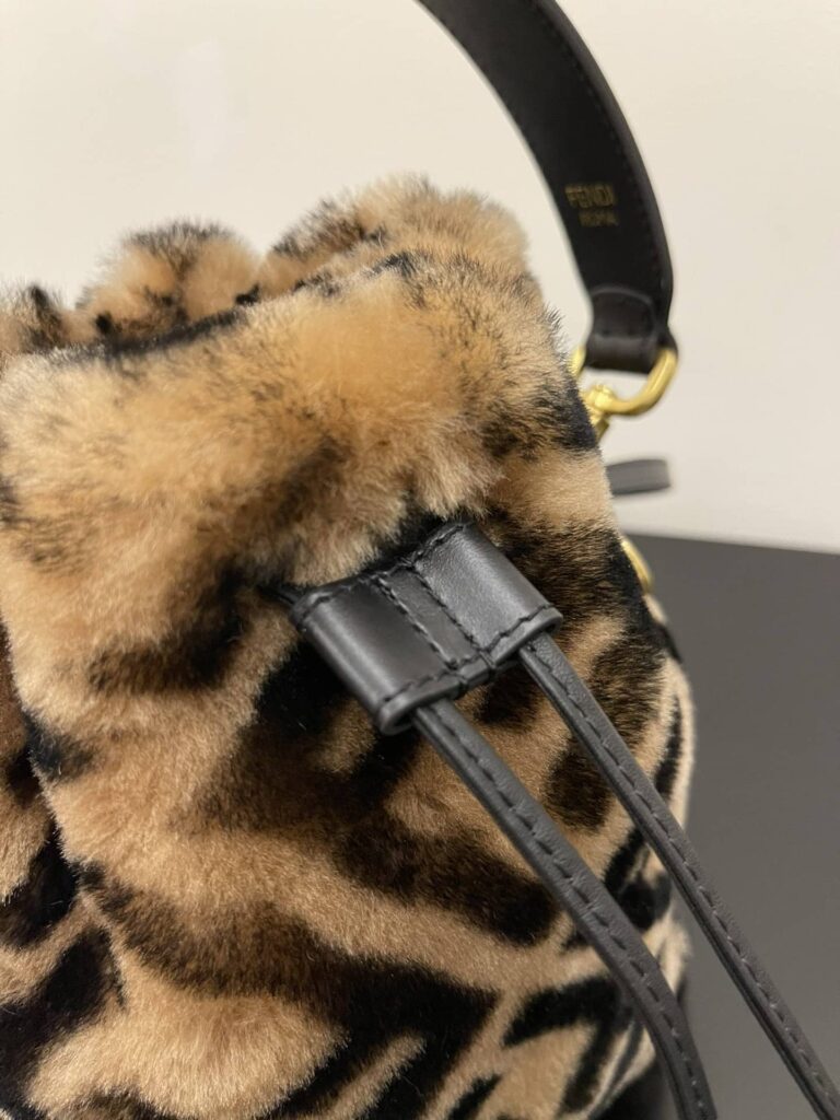 Fendi Mon Tresor Mini Bag In Brown Sheepskin 8Bs010A8Hpf180S - Image 3