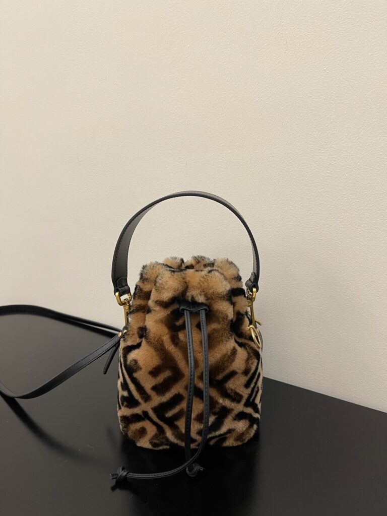 Fendi Mon Tresor Mini Bag In Brown Sheepskin 8Bs010A8Hpf180S - Image 6