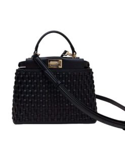 Fendi Peekaboo Bag Black 24Cm