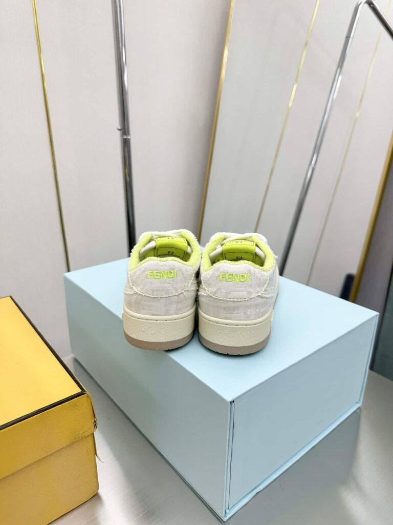 Fendi Match Suede Low Tops White 7E1495An85F1Lq2 - Image 7