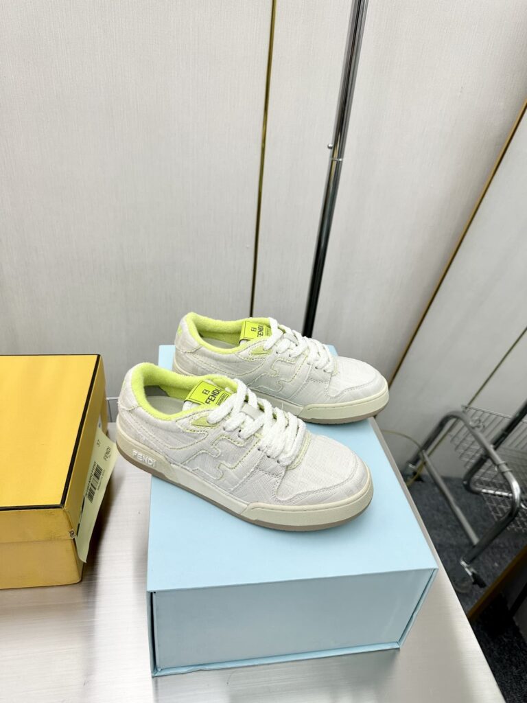 Fendi Match Suede Low Tops White 7E1495An85F1Lq2 - Image 8