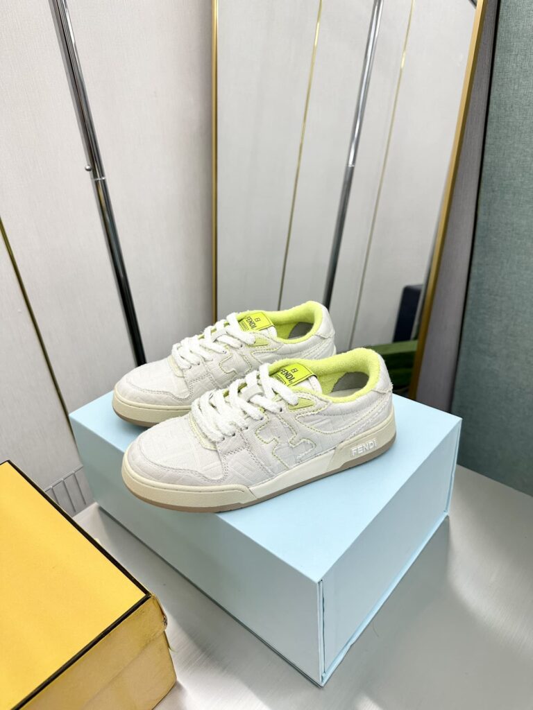 Fendi Match Suede Low Tops White 7E1495An85F1Lq2 - Image 9