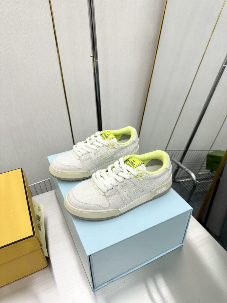 Fendi Match Suede Low Tops White 7E1495An85F1Lq2 - Image 10