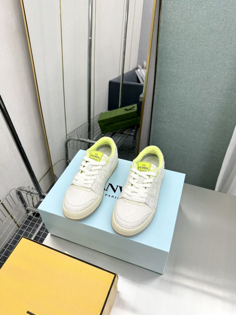 Fendi Match Suede Low Tops White 7E1495An85F1Lq2 - Image 11