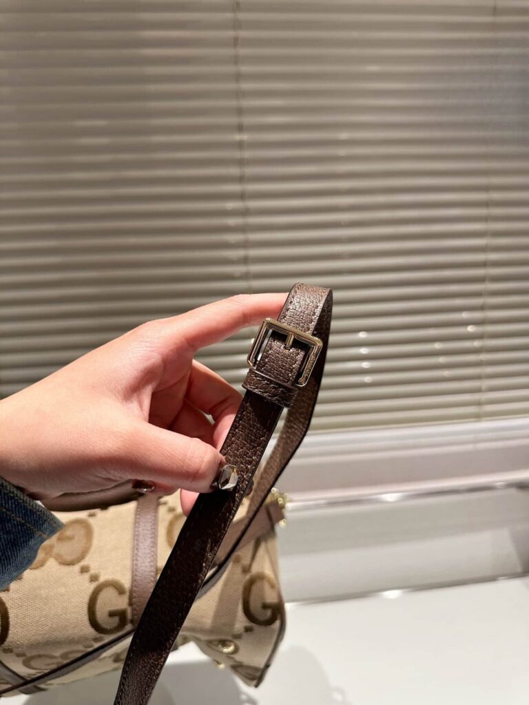 Gucci Duffel Gg Handbag Brown 25Cm - Image 3