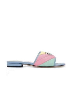 Gucci Double G Rainbow Mules