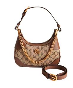 Gucci Aphrodite Small Shoulder Bag Brown 25Cm