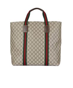 Gucci Gg Tender Medium Tote Bag ?Beige Ebony 30Cm 763287 Fachl 8844