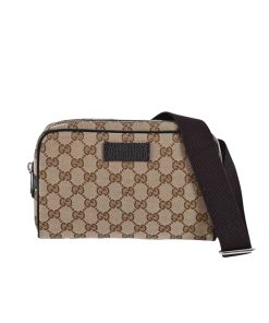Gucci Gg Canvas Waistbag Beige Ebony 22Cm 449174 Ky9Kn 9886
