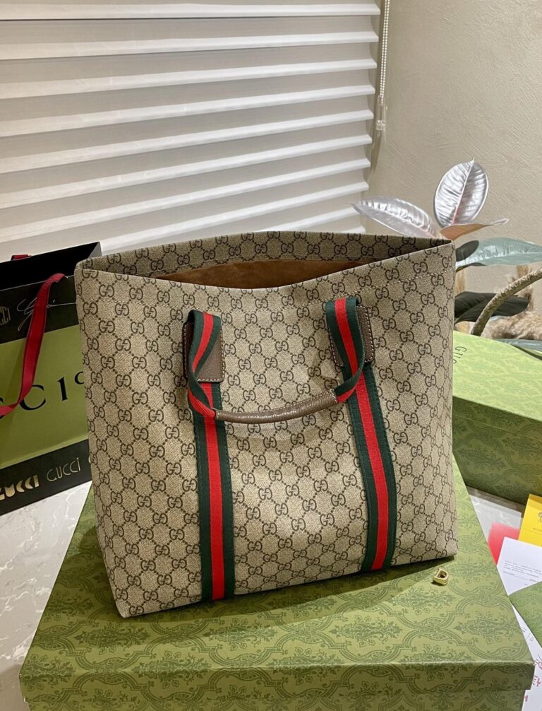 Gucci Gg Tender Medium Tote Bag ?Beige Ebony 30Cm 763287 Fachl 8844 - Image 3