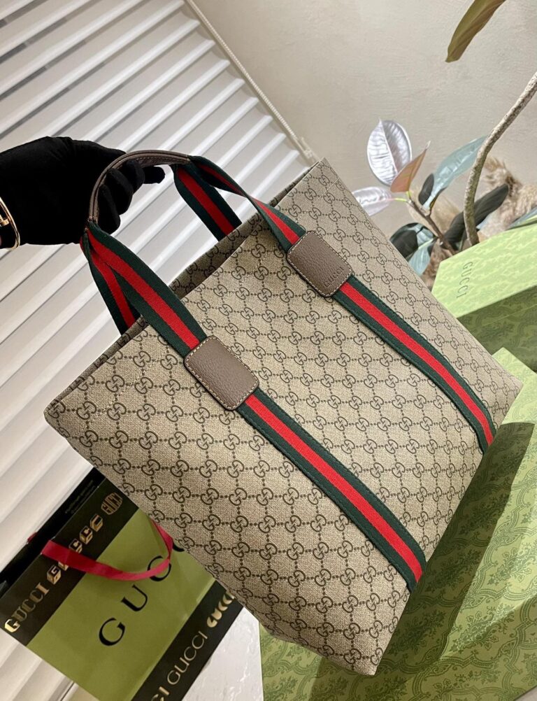 Gucci Gg Tender Medium Tote Bag ?Beige Ebony 30Cm 763287 Fachl 8844 - Image 4