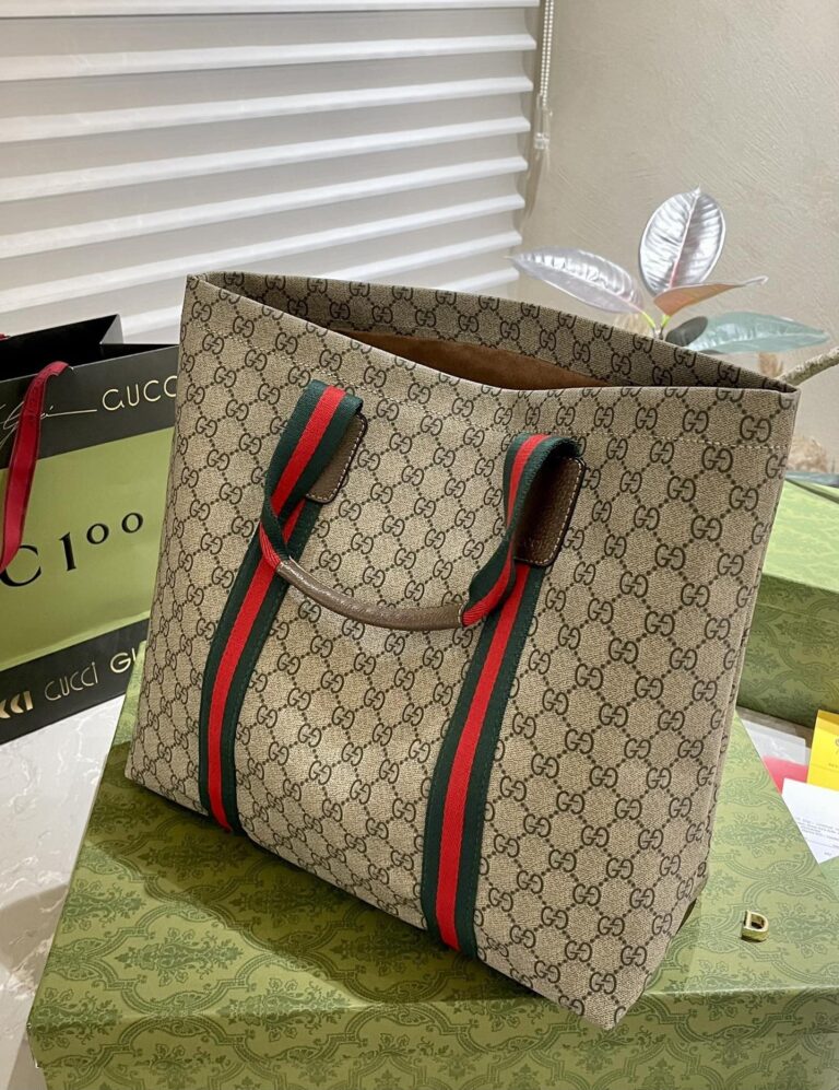 Gucci Gg Tender Medium Tote Bag ?Beige Ebony 30Cm 763287 Fachl 8844 - Image 5