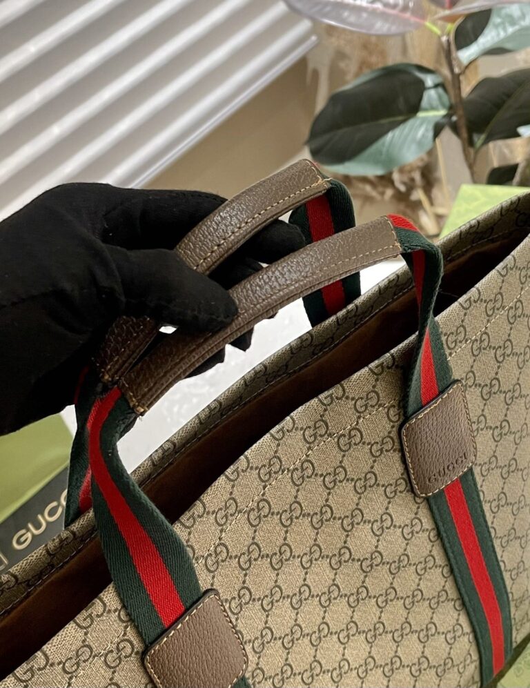 Gucci Gg Tender Medium Tote Bag ?Beige Ebony 30Cm 763287 Fachl 8844 - Image 9