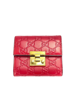 Gucci Padlock Wallet Red 11.5Cm 455658
