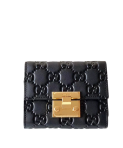 Gucci Padlock Wallet Black 11.5Cm 455658