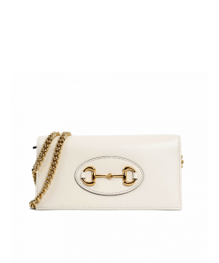 Gucci Horsebit 1955 Wallet With Chain White 20Cm 621892 0Yk0G 9022