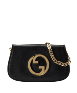 Gucci Blondie Shoulder Bag Black Leather 28Cm 699268 Uxx0G 1000