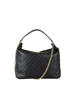Gucci Signature Large Hobo Bag Black 38Cm