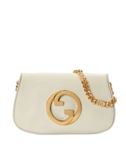 Gucci Blondie Shoulder Bag White Leather 28Cm 699268 Uxx0G 9022