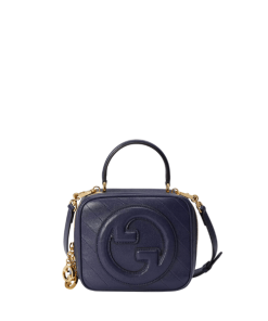 Gucci Blondie Top Handle Bag Navy Blue 20Cm 744434 1Iv0G 4157