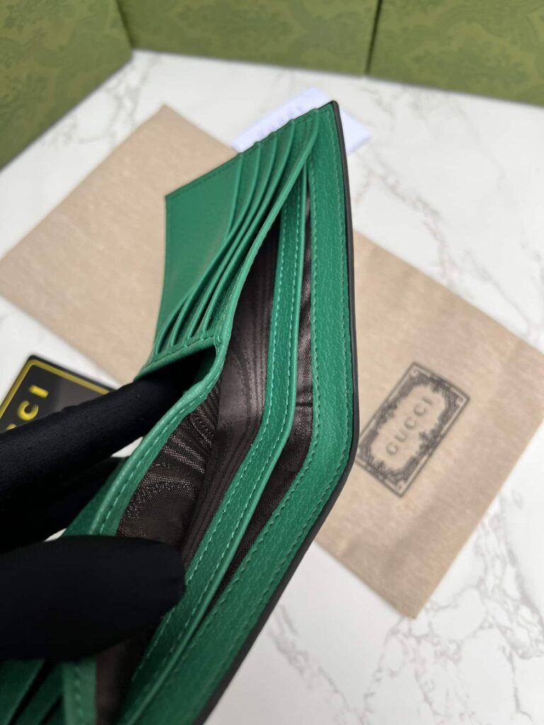 Gucci Initial G Black Short Wallet Black And Green 11Cm - Image 2