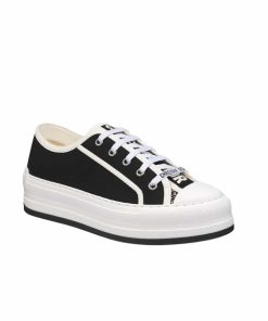 Dior Walk'N'Dior Platform Sneaker Cotton Canvas Black Kck386Cvy S900