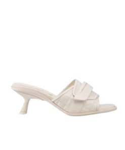 Dior Women Dio(R)Evolution Heeled Slide Quilted Cannage Calfskin White Kdq730Cqc S12U