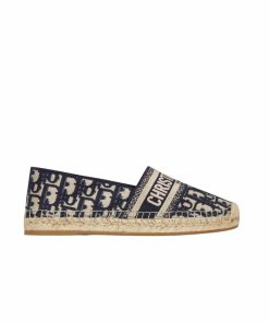 Dior Granville Espadrille Oblique Deep Blue Kdb585Obe S56B