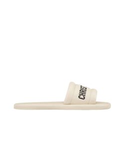 Dior Every D Slide Embossed Lambskin White Kcq861Lbo S03W