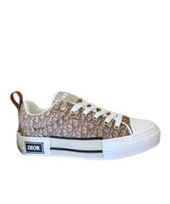Dior B23 Low Top Oblique Canvas Sneakers Beige