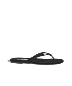 Chanel Thongs Slipper Velvet In Black G45716 B16716 94305