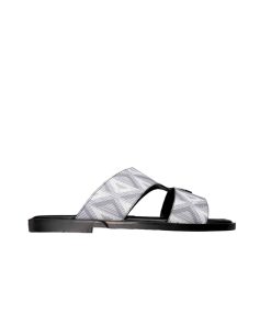 Dior Alias Sandal Grained Diamond Canvas Gray