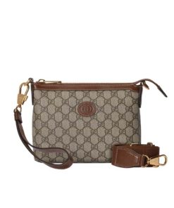 Gucci Messenger Bag With Interlocking G Beige 29Cm ?760021 92Thg 8563