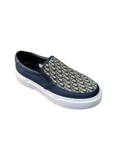 Dior Men's Slip On Leather And Calfskin Blue