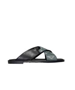 Dior Alias Sandal Grained Diamond Canvas With Leather Green