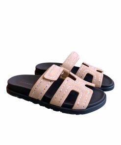 Hermes Chypre Sandal Suede Crystal Pink