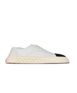 Chanel Cc Sneakers Canvas Mix In White