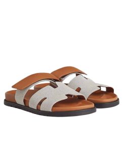 Hermes Chypre Sandal Prunoir Canvas Natural