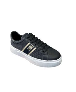 Dior Men'S Sneakers Cd Embroidered Canvas Low Black
