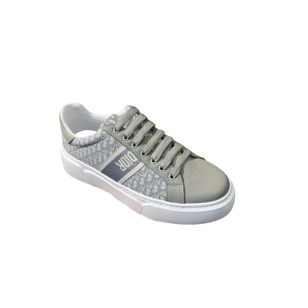 Dior Men'S Sneakers Cd Embroidered Canvas Low Grey - Image 1